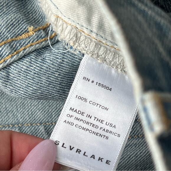 SLVRLAKE London High Rise Straight in Fool For Love Jeans Women’s Size 32 - Picture 9 of 11